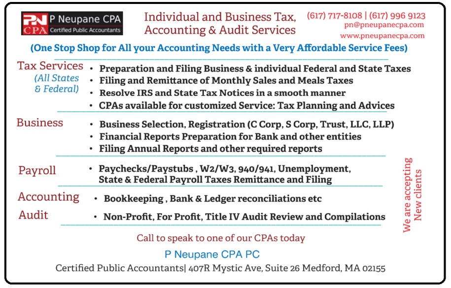 Accounting and payroll services flyer