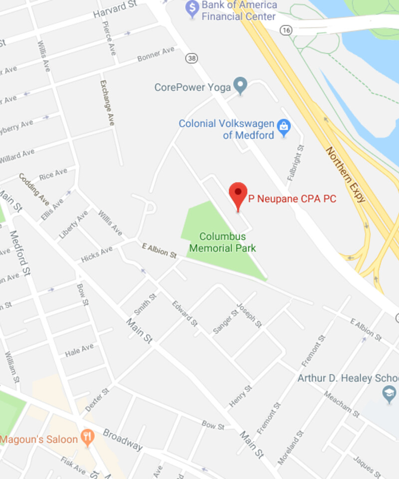 Map showing office location